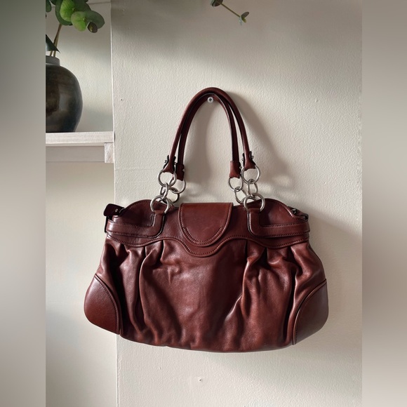 SOLD Deep Chocolate Brown Leather Salvatore Ferragamo Marisa - Picture 6 of 14